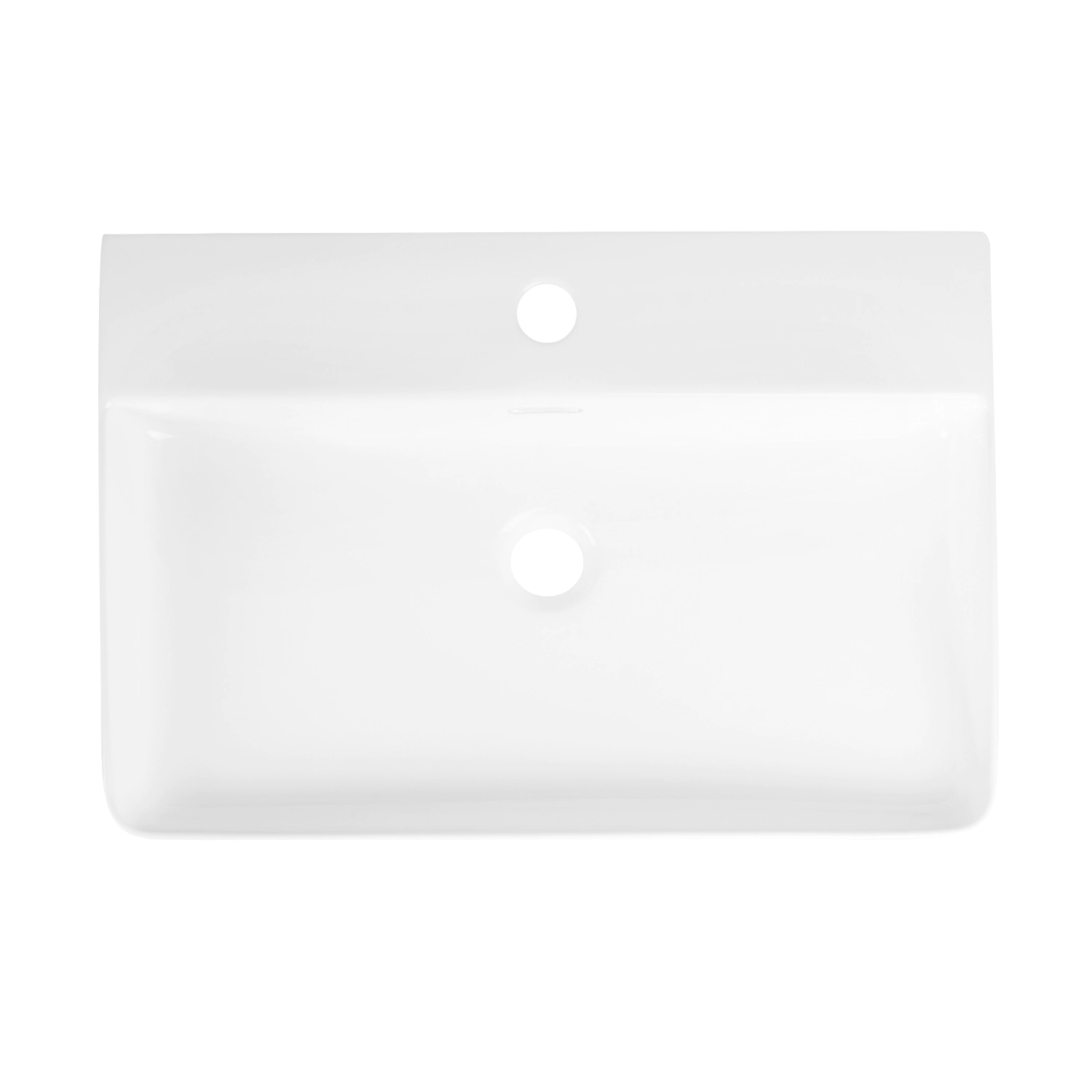 23寸浴室洁具陶瓷壁挂式60厘米白色艺术盆挂墙式水槽